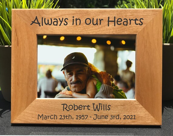 Memorial Custom Engraved Picture Frame | Personalized Gift | Special Keepsake for Family Photos