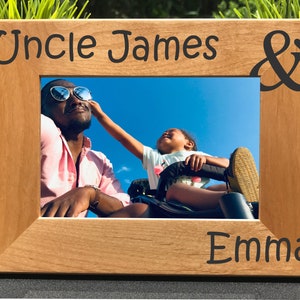 Uncle and Child ~ Personalized Engraved Photo Frame ~ Tio