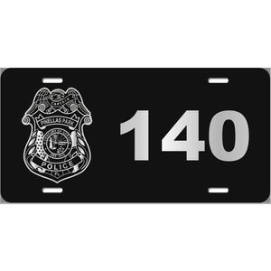 Police // Personalized Laser Engraved License Plate // Deputy // Sheriff // Trooper // Agent // Detective // Law Enforcement // Gift
