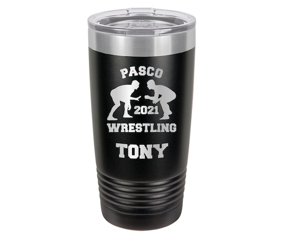 Wrestling Tumbler // Personalized Engraved // Custom // Mug