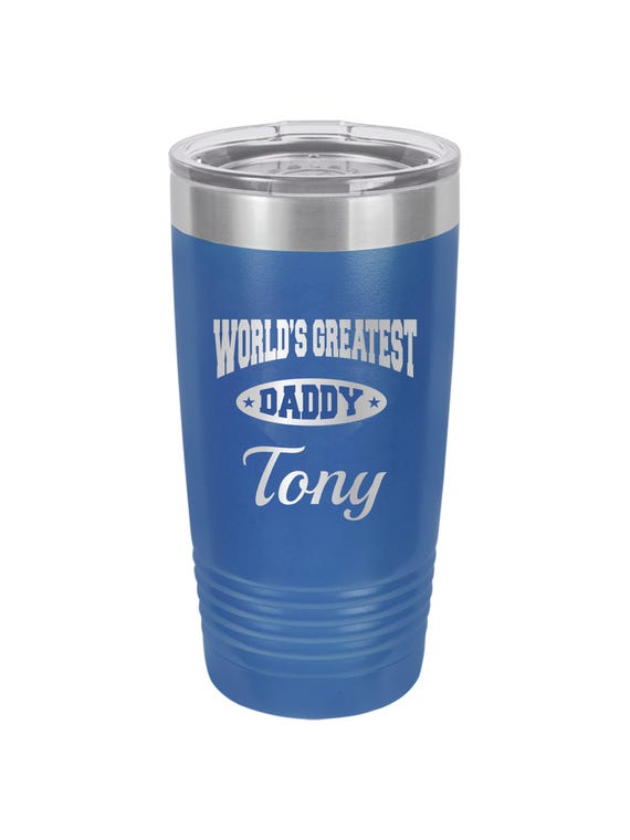 World's Greatest Daddy // Personalized Engraved Travel Tumbler // Travel Mug // Gift // Father // Dad // Papa