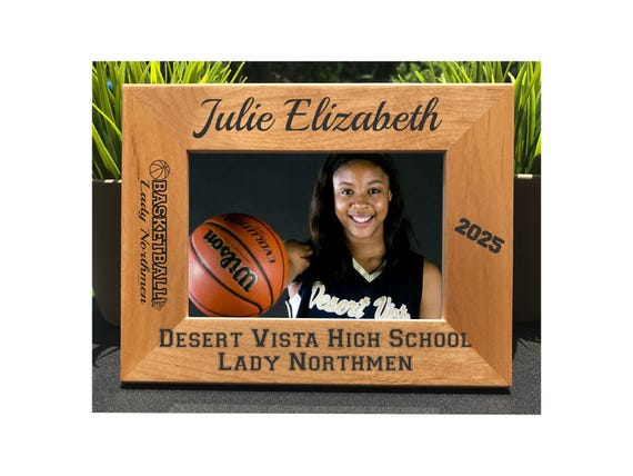 Girls Basketball // Personalized Engraved Photo Frame // Picture Frame // Gift
