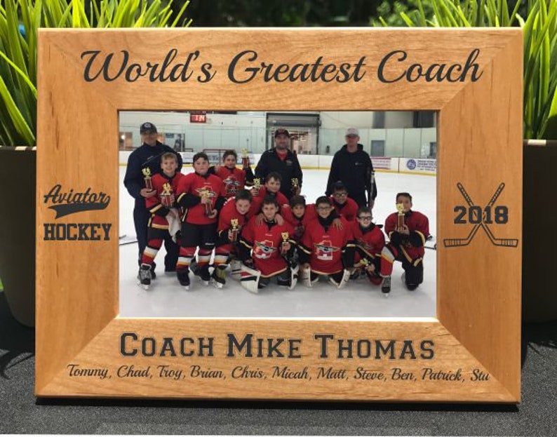 World S Greatest Hockey Coach Personalized Engraved Image 0