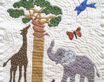 Elephant Quilt Block Pattern for Nature's Bounty Quilt