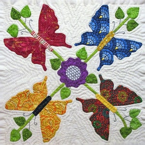 Butterfly Quilt Block Pattern for Nature's Bounty Quilt