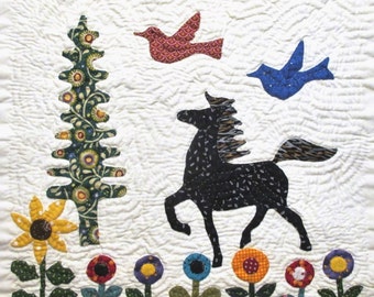 Horse Quilt Block Pattern for Nature's Bounty Quilt