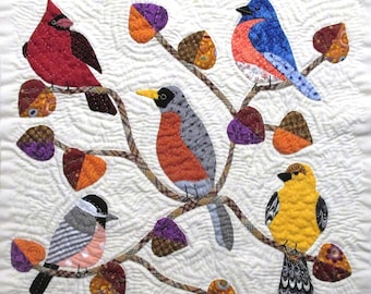 Birds Quilt Block Pattern for Nature's Bounty Quilt