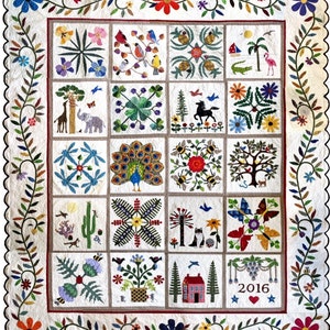Nature&#39;s Bounty Full Quilt Pattern Set