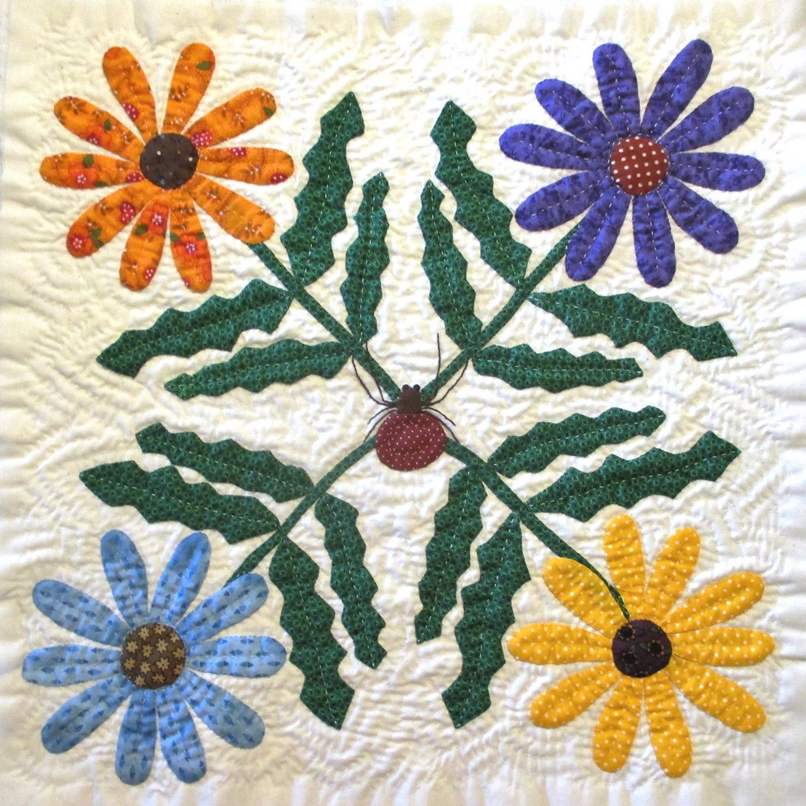 Daisy Quilt Block Pattern for Nature's Bounty Quilt Etsy