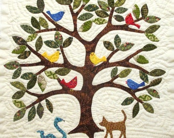 Tree Quilt Block Pattern for Nature's Bounty Quilt