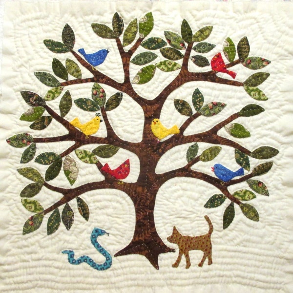 Tree Quilt Block Pattern for Nature's Bounty Quilt