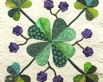 Clover Quilt Block Pattern for Nature's Bounty Quilt