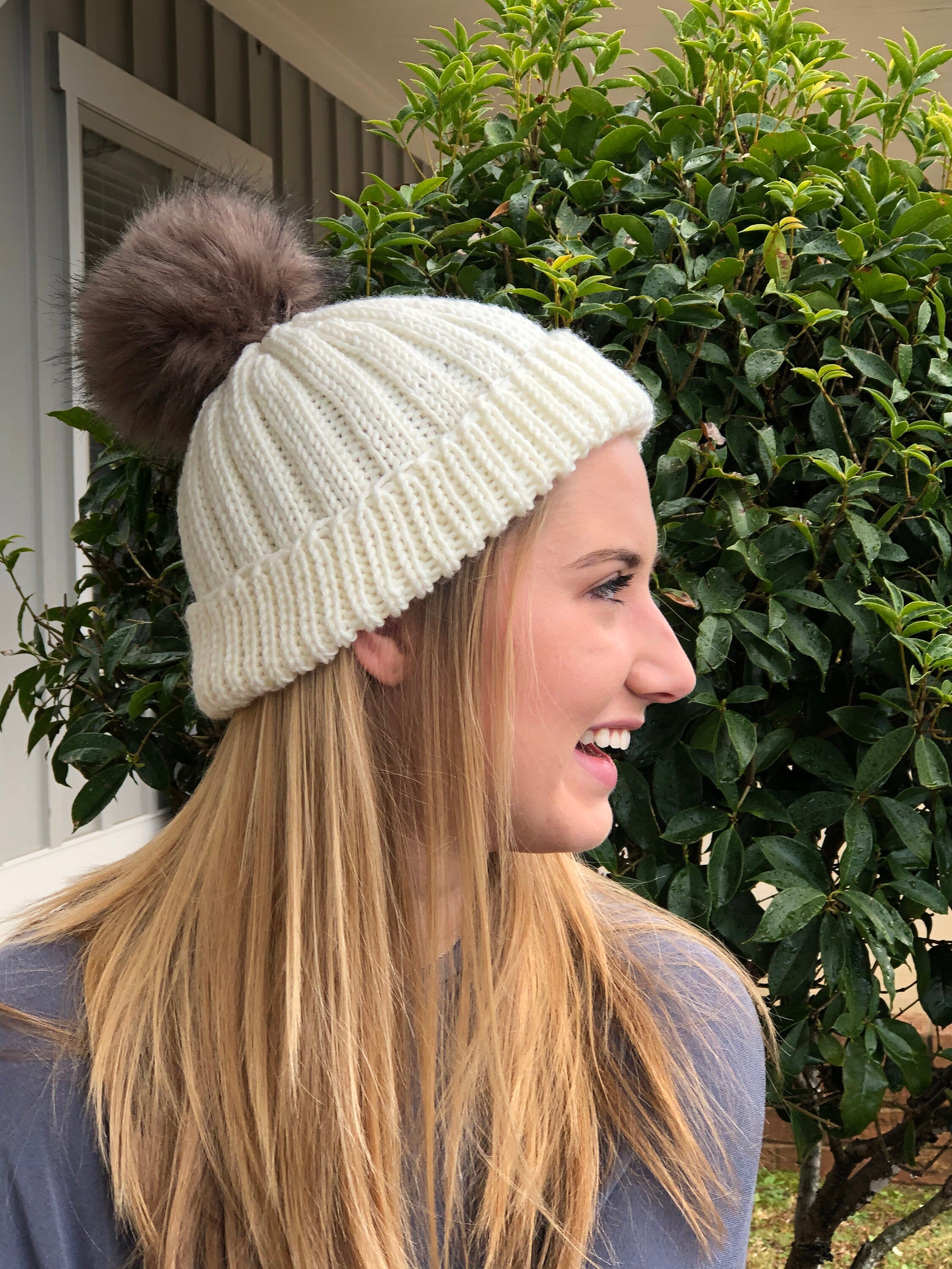 Santoni Women’s Cozy Knit Beanie in Cream Cashmere Beanie Cream/Beige - Women main image 2