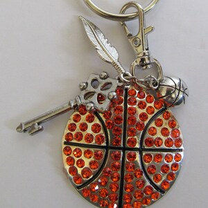 Basketball Keychain Purse Fob Sports Themed  Charms - Sports