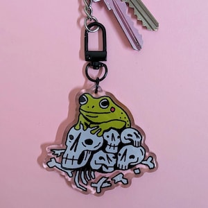 Grodskalle-nyckelring