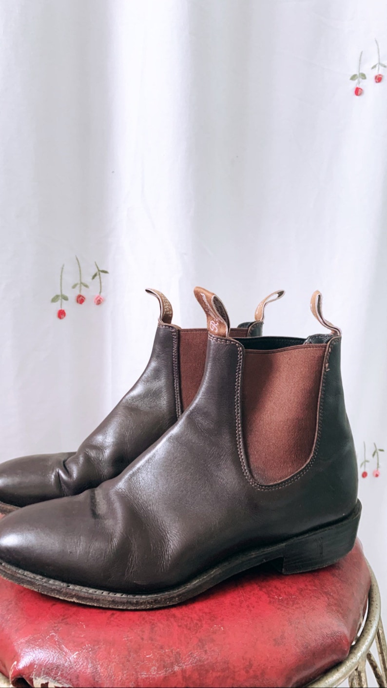 RM Williams Brown Square Toe Boots