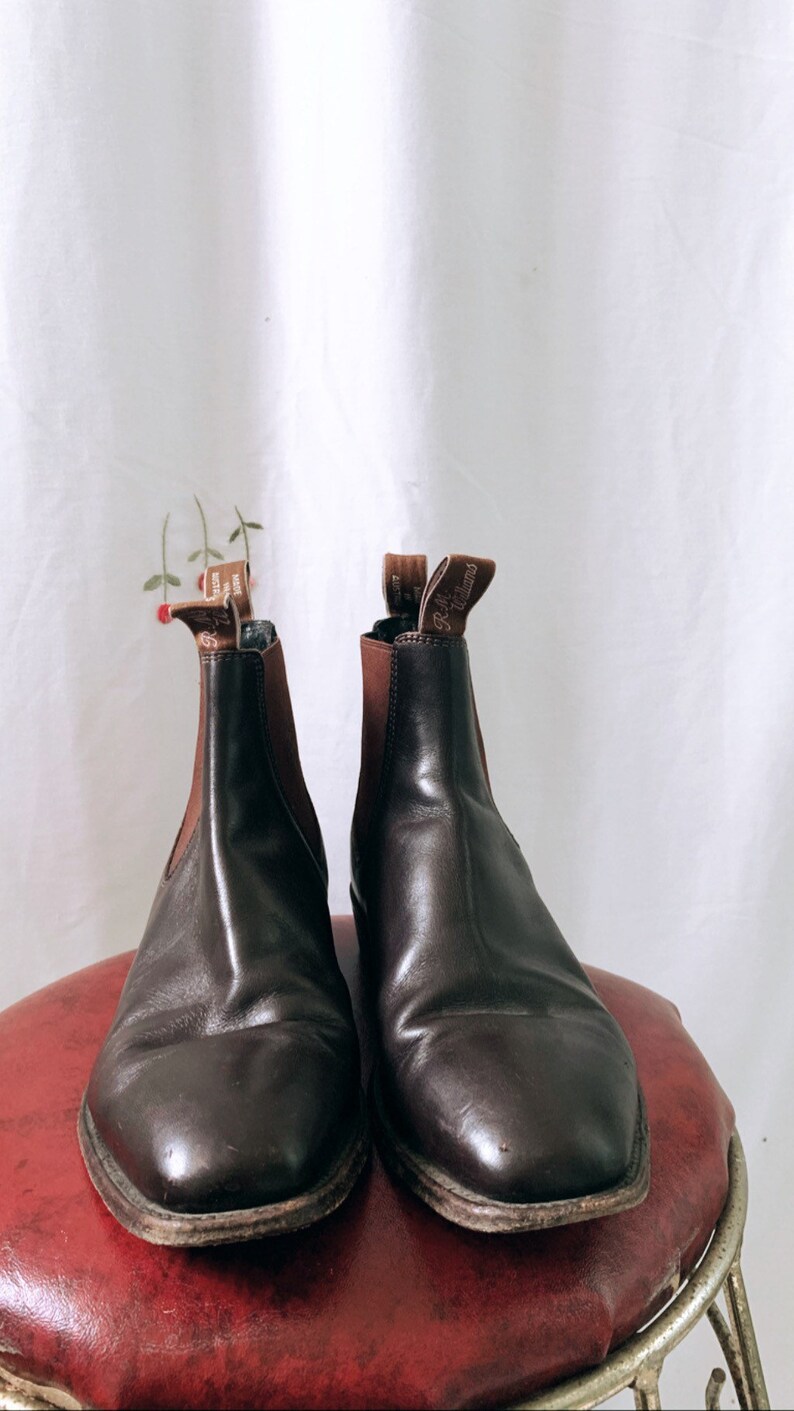 RM Williams Brown Square Toe Boots