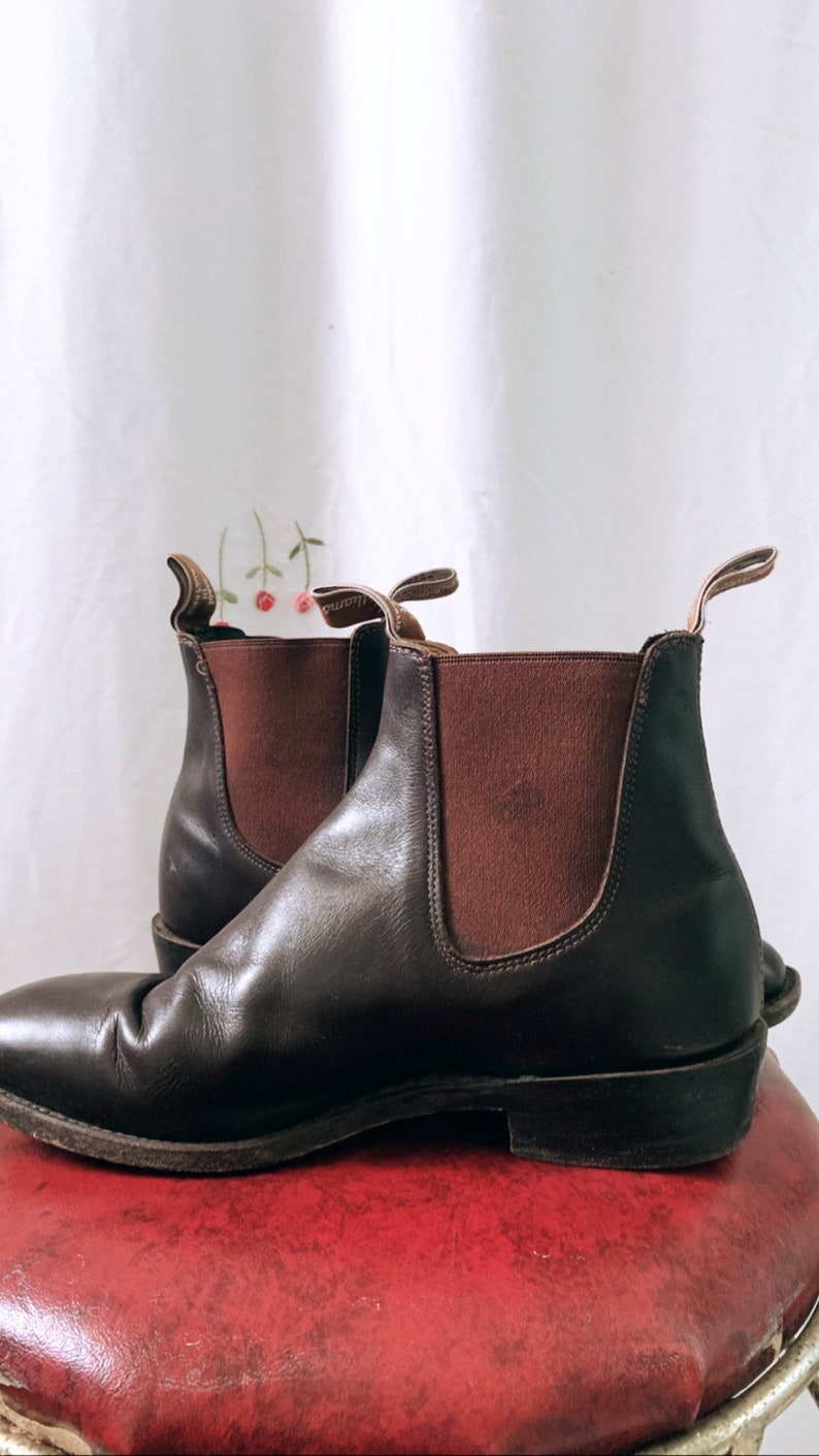 RM Williams Brown Square Toe Boots