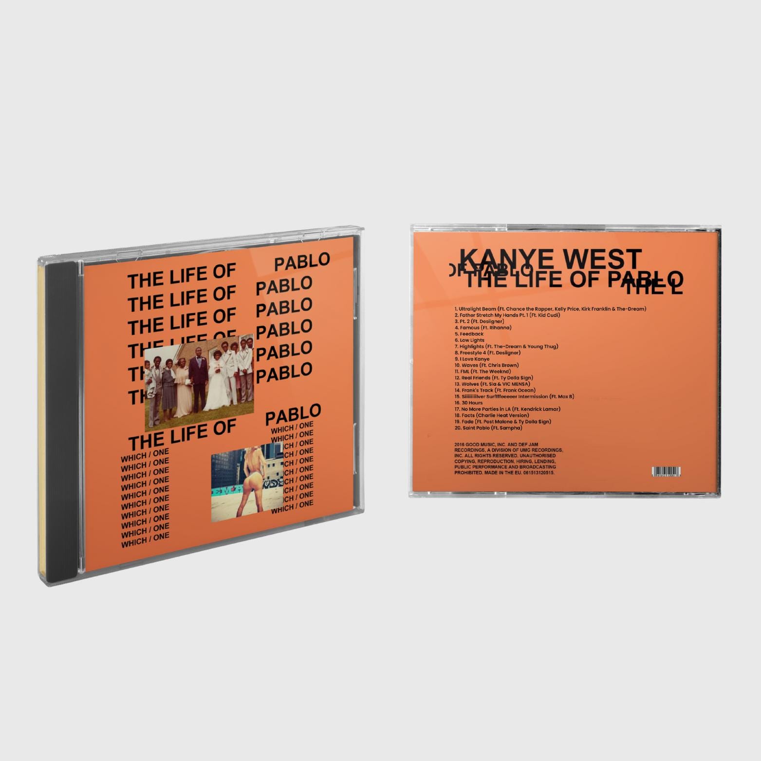 Kanye West - the Life of Pablo, Yandhi, CD Audio + Extra Sticker