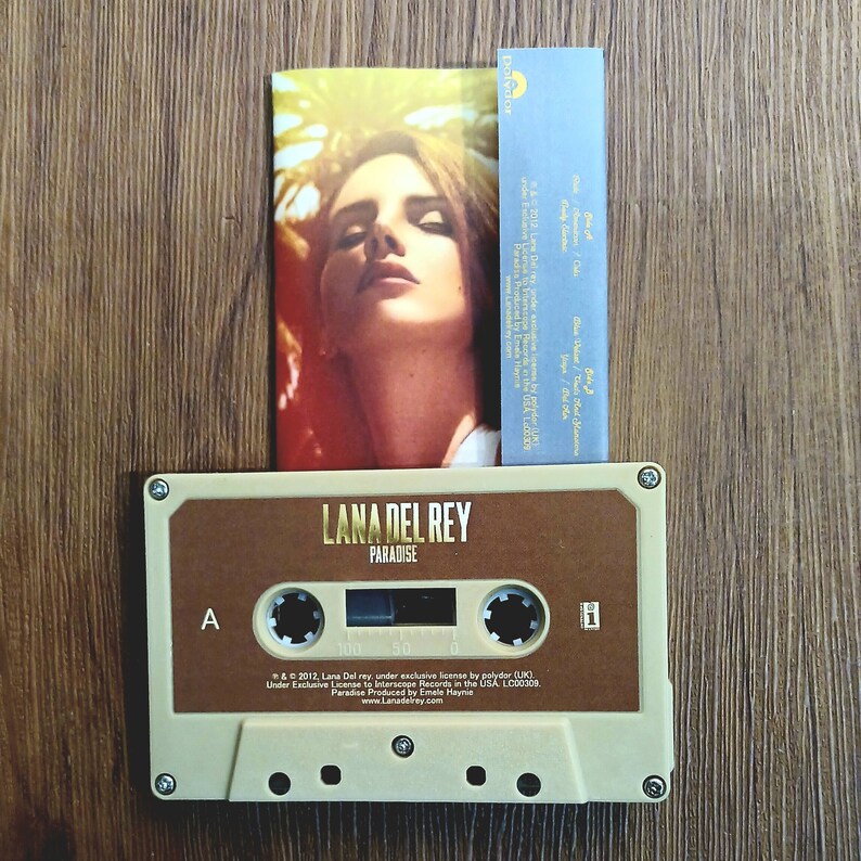 Lana Del Rey Paradise, Cassette Tape, Cassettes Tapes, Custom Cassette
