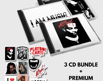 Playboi Carti CD: I Am Music, Die Lit, Whole Lotta Red Sticker