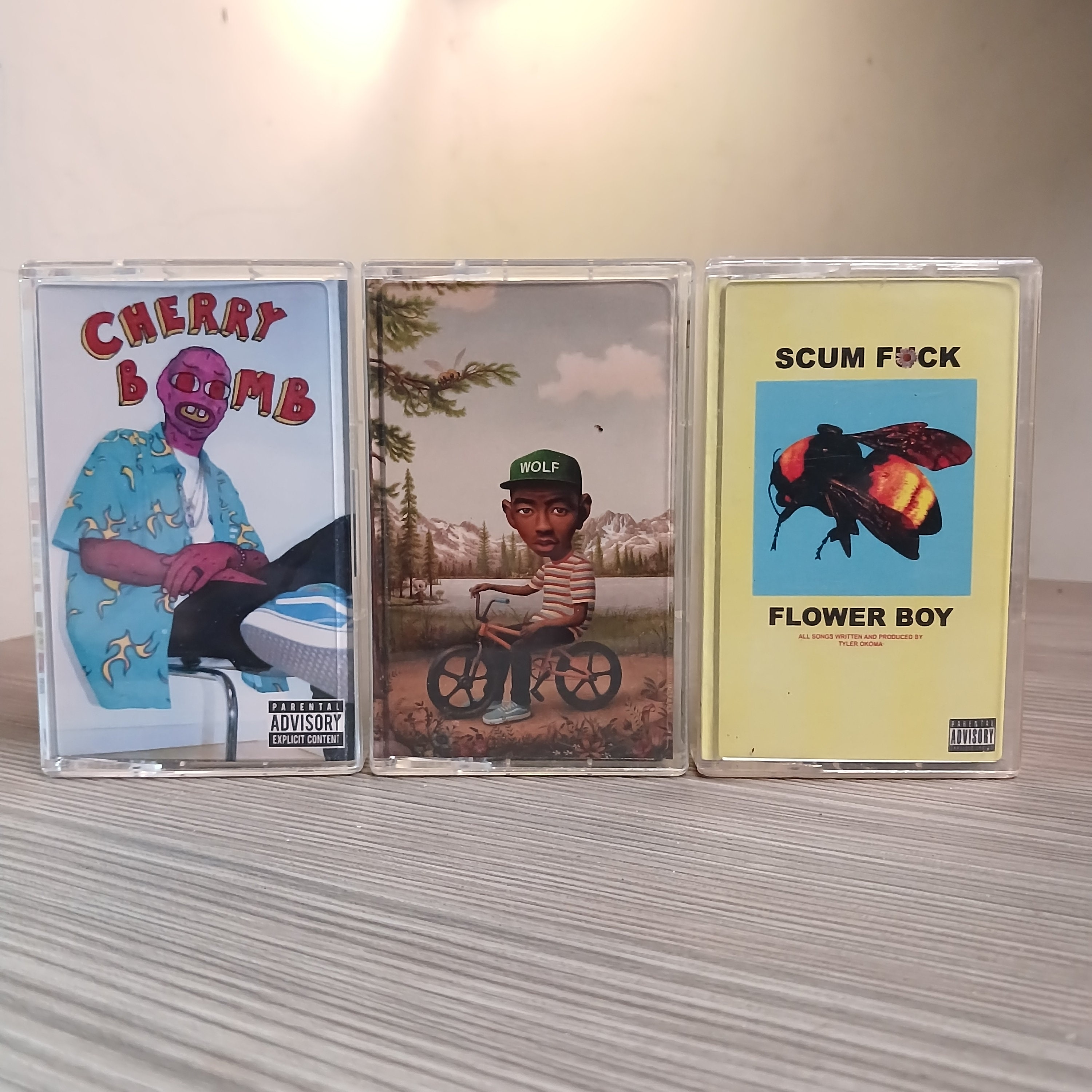 Tyler the Creator Wolf, Cherry Bomb & Flower Boy Cassette Tape Etsy