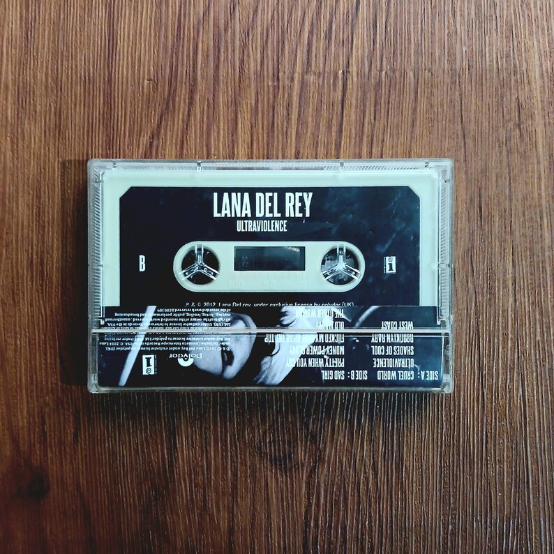 Lana Del Rey Ultraviolence, Cassette Tape, Cassettes Tapes, Custom
