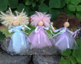 Fairy Kit (3 fairies),Fairy Dolls,DIY Fairy,Kids Craft Kit,Kids Crafts,Doll Making,DIY Doll,Waldorf inspired,Fairies, Dolls