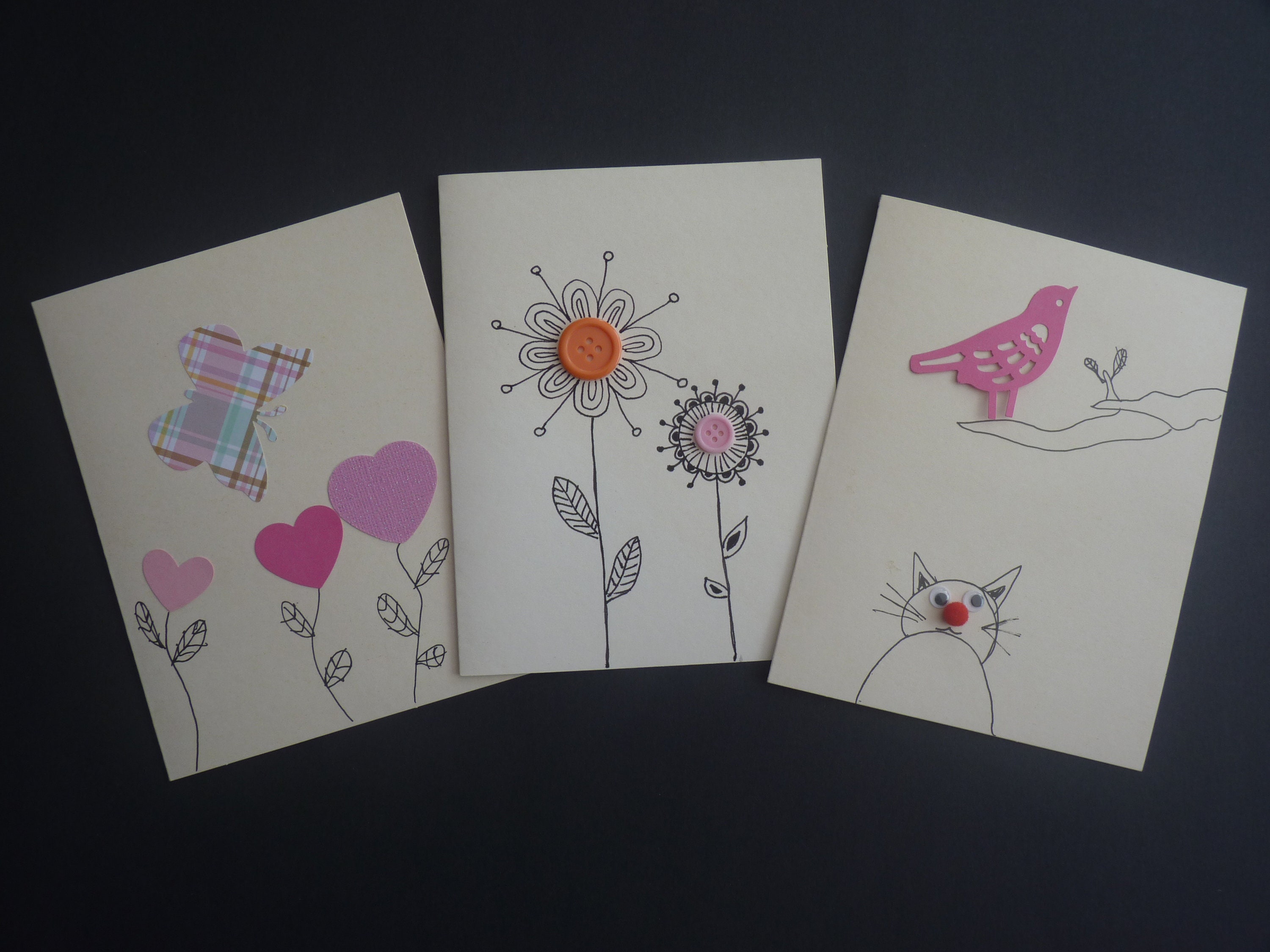 Greeting Card Kit 8 Cards, Kids Crafts, Kids Craft Kit,diy