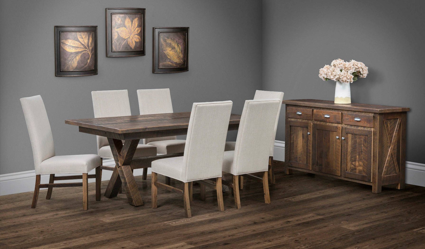 Reclaimed Barn Wood Buxton Dining Room Chairs Etsy