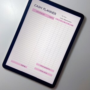 Digital Cash Planner / Cash Envelope Planning Stuffing Budget Planner / PDF Instant Download