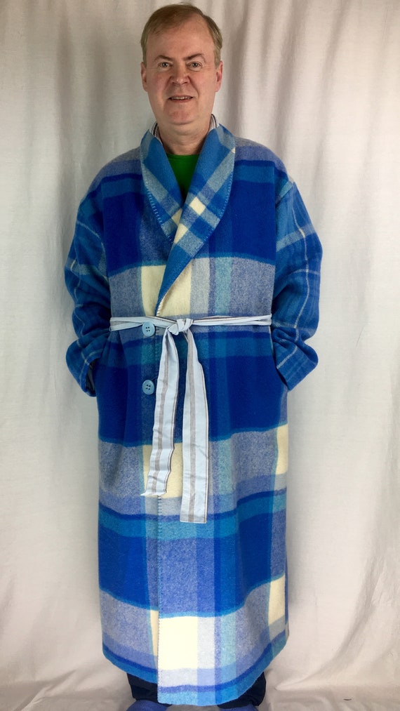 wool bathrobe mens