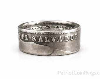 1984-1985 El Salvador 1 colón Coin Ring (Known Like "SUEGRITA" =  "Mother In Law")