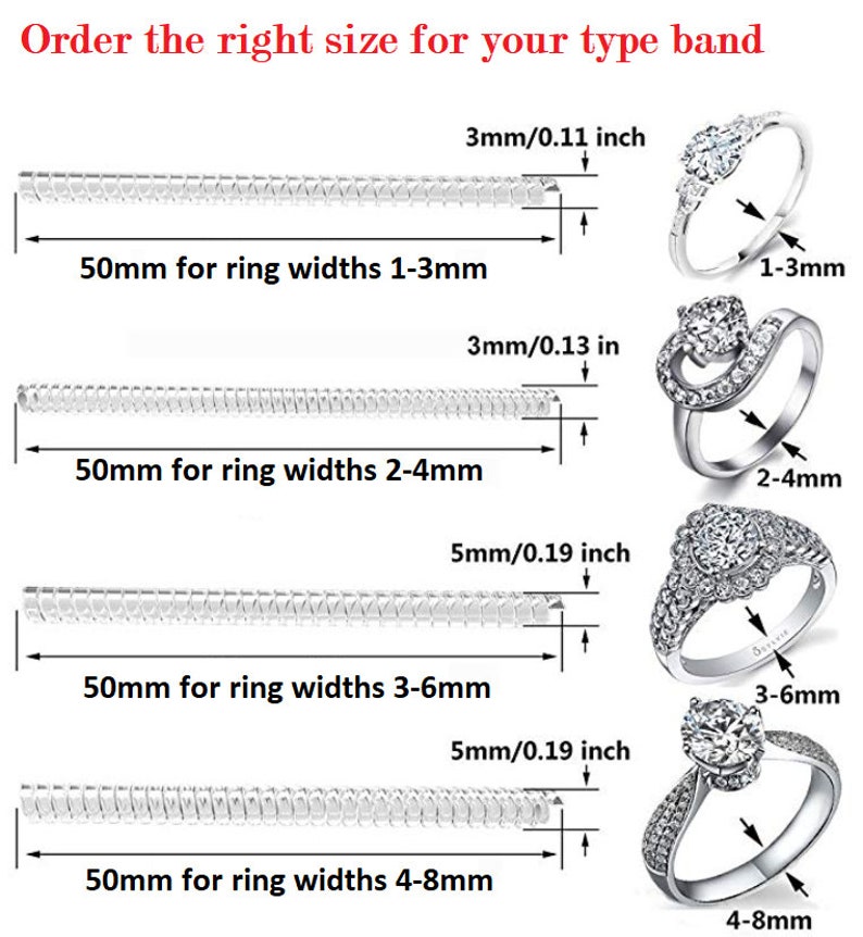 RING RESIZER and Guard (resize Loose Bands & Helps Protect Against ...