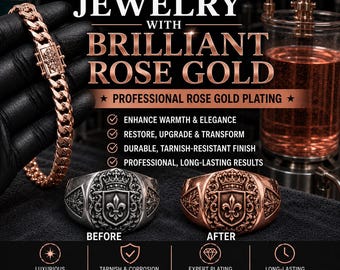 ROSE GOLD PLATING - Professional Jewelry Plating Services