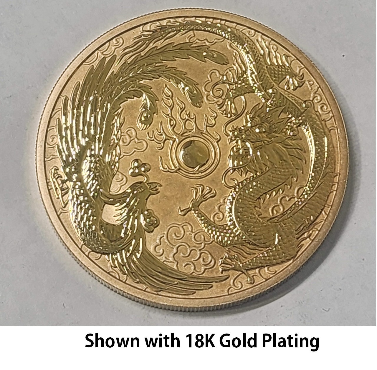 Série Dragon - Dragon & Phoenix 2018 1 Oz - Pièce d'or