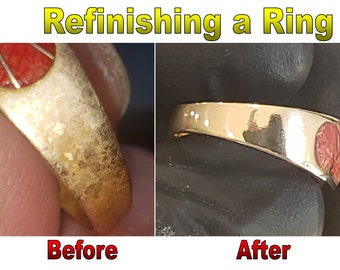 RING REPAIR SERVICE:  Resurfacing, New Inner-band, Restoration, Gem Resetting, Honing Service, Scratch Removal, Wood & Antler Restoration
