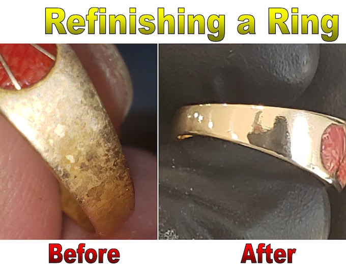 RING REPAIR SERVICE:  Resurfacing, New Inner-band, Restoration, Gem Resetting, Honing Service, Scratch Removal, Wood & Antler Restoration