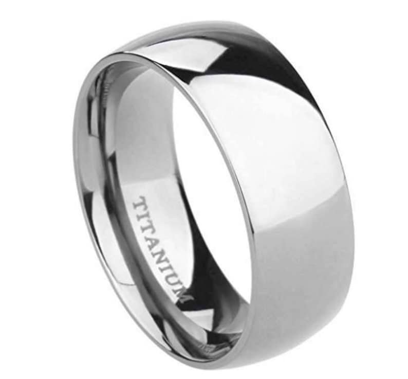 2mm 4mm 6mm Classic Dome Style Wedding Band w/ Comfort Fit image 1