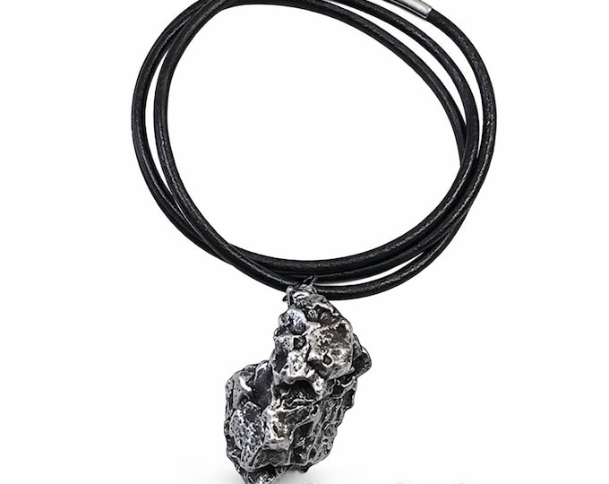 XLG 30-60gm Authentic Campo Del Cielo (Genuine Outer Space Pendant), Extra Large Meteorite, 14"-36" STUNNING METEORITE Necklace.