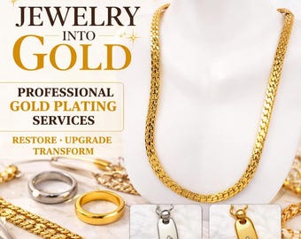 GOLD PLATING SERVICES (5X Extra Thick Vermeil Plated by a Professional)
