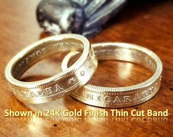 1972 Nicaragua 1 córdoba Heritage Coin Rings - Un Cordoba (Beautiful Ring Hand Crafted from a coin)