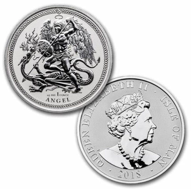 a silver coin with an image of a woman and an octopus on it