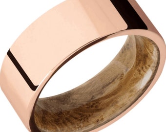 Custom Designed for Brandon Page 8mm Rose Gold Tungsten Carbide (as described in this ad)