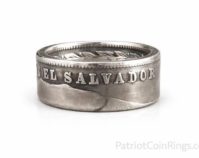 1984-1985 El Salvador 1 colón Coin Ring (Known Like "SUEGRITA" =  "Mother In Law")