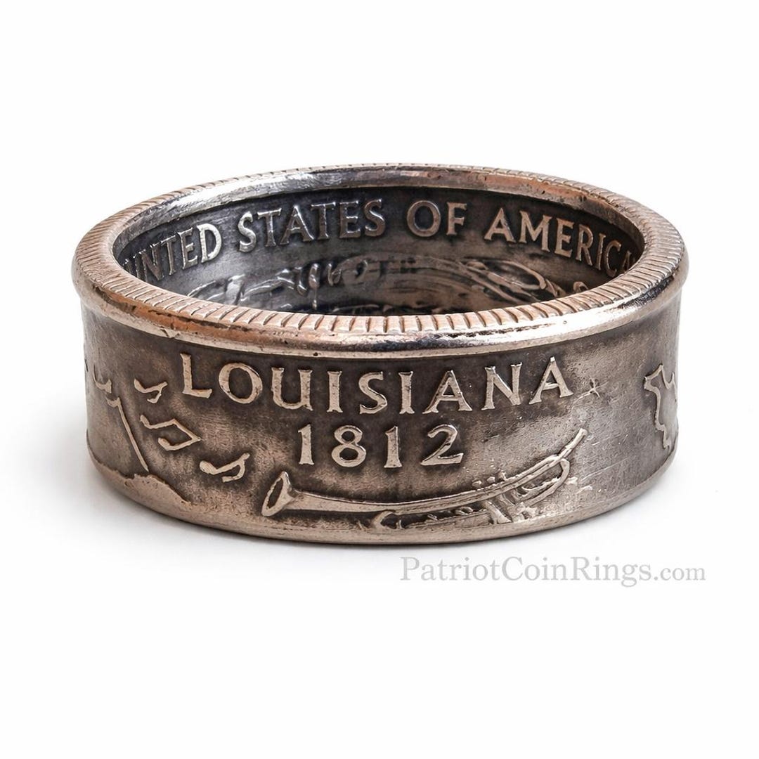 State Coin Rings US State Quarter Coin Rings! Your Choice of State, Size & Finish ...
