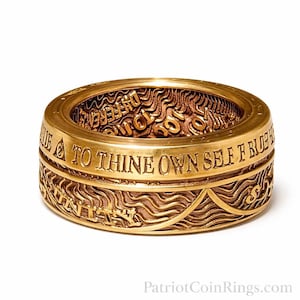 AA (alcoholics anonymous) Sobriety Infinity Coin Ring Handcrafted (chip / token / medallion) & Center Punch "Infinity"...  A Great Reminder!