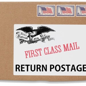 USPS First Class Return Postage Service (for Kevin Estevane)