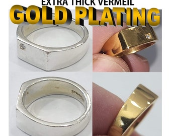 Gold Filled Vermeil Plating Old Vintage Jewelry, Necklaces, Antiques, Pendants, Trophies, Coins, (Silver, Gold, Platinum, Rhodium, and More)