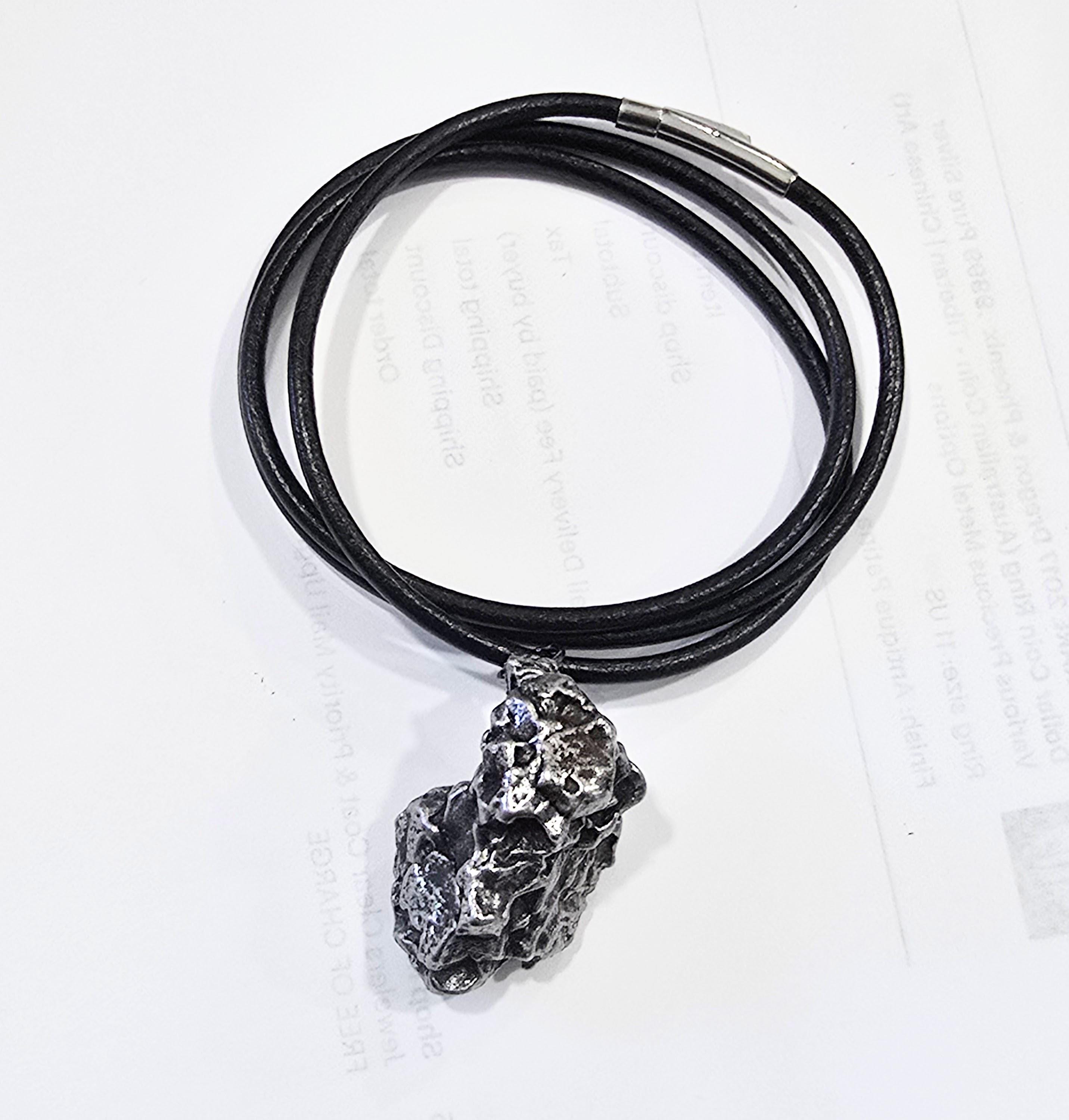 Campo Del Cielo Meteorite Necklace – Genuine Unpolished Star Pendant With Certificate Of Authenticity